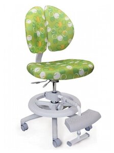 Фото Детское кресло Mealux Duo-Kid Plus зеленый с кольцами