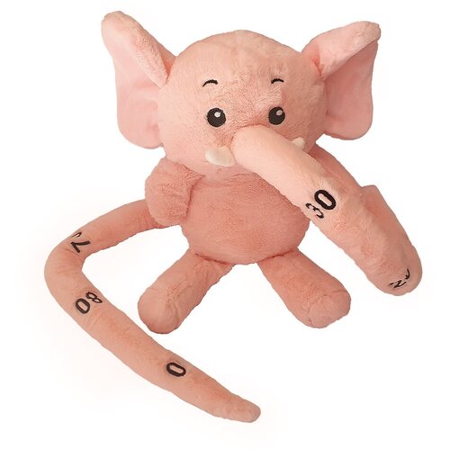 3d аппликация для малышей добрый слоник Мягкая игрушка Розовый слоник ростомер 30 см