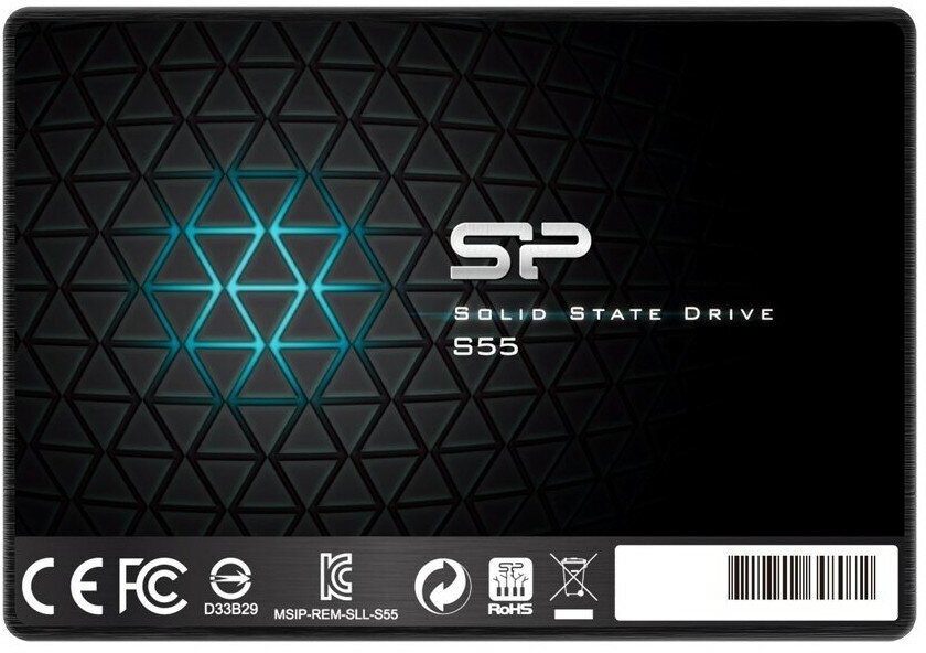 SSD накопитель Silicon Power Slim S55 SATA III/480Гб/2.5 (SP480GBSS3S55S25)