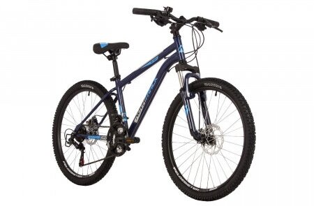 Велосипед NOVATRACK 24" ACTION сталь 14', синий, 18 скор. TZ500/TS-38/TZ500/SG-6S, D-brake