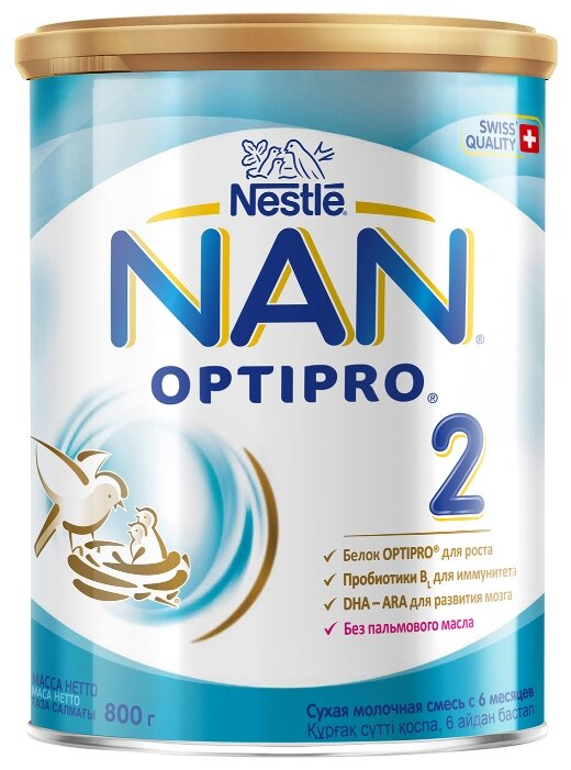 Смесь NAN (Nestlé) 2 Optipro (с 6 месяцев) 800 г