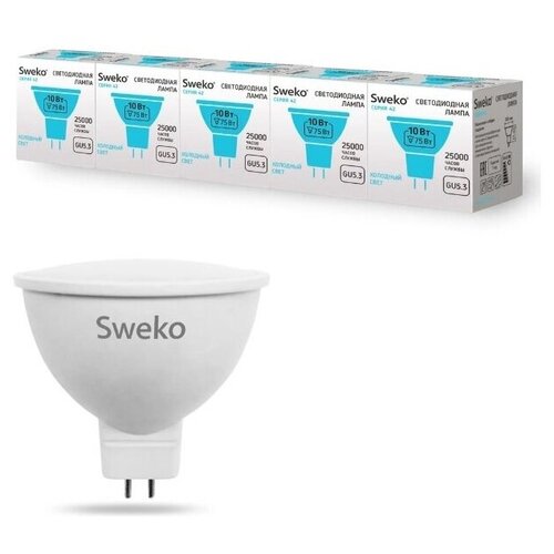 фото Sweko светодиодная лампа, серия 42, mr-16 gu5.3, 38787 10 вт, 4000к, 50 шт.