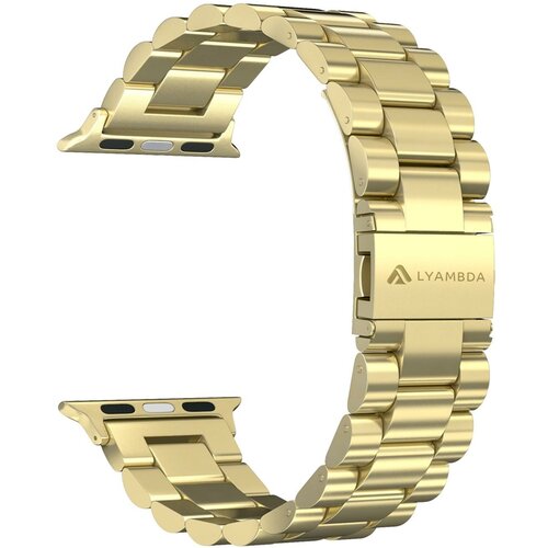 Ремешок LYAMBDA KEID DS-APG-02-40-GL Gold ремешок на руку lyambda canopus ds apg 05 40 bl из нержавеющей стали для apple watch 38 40 mm black