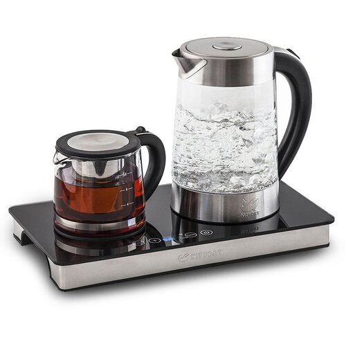 Чайный набор Kitfort КТ-635 17л 2200Вт черный корпус стекло 863200₽