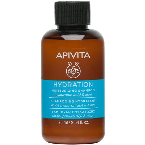 Apivita шампунь Hydration Moisturizing Shampoo with Hyaluronic Acid & Aloe, 75 мл