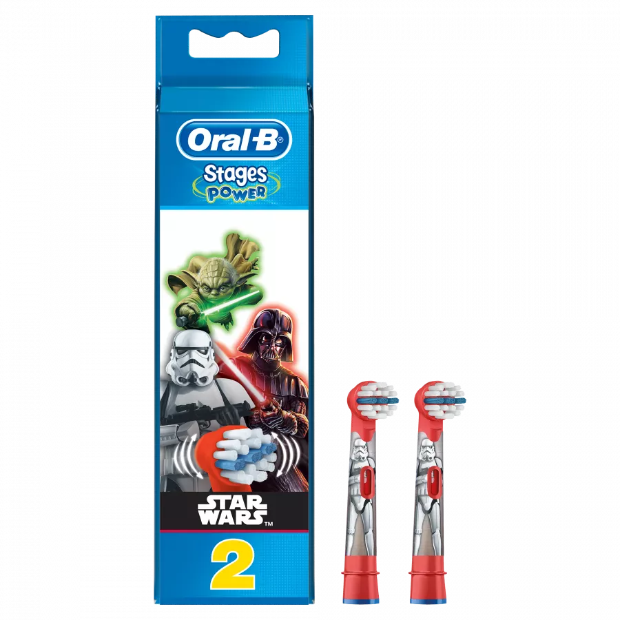 Набор насадок для электрической зубной щетки Oral-B Kids Star Wars 2 шт