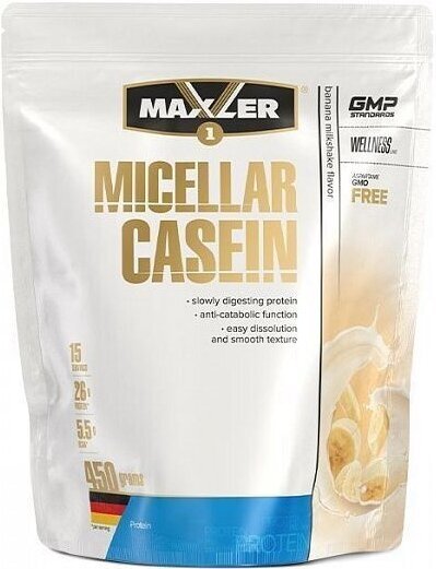 Протеин казеин Maxler Micellar Casein (450 г) Банан