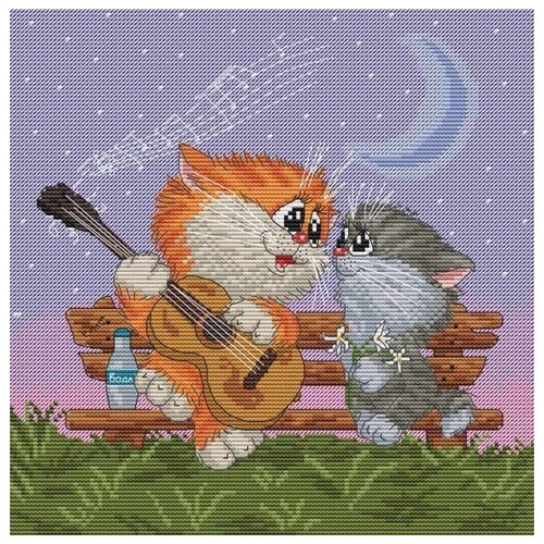 фото Набор песни под гитару вышивка крестом 30х30 белоснежка 146-14