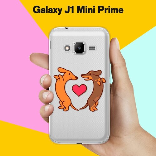 Силиконовый чехол на Samsung Galaxy J1 Mini Prime 2 таксы / для Самсунг Галакси Джей 1 Мини Прайм пластиковый чехол волны 5 на samsung galaxy s4 mini самсунг галакси с 4 мини