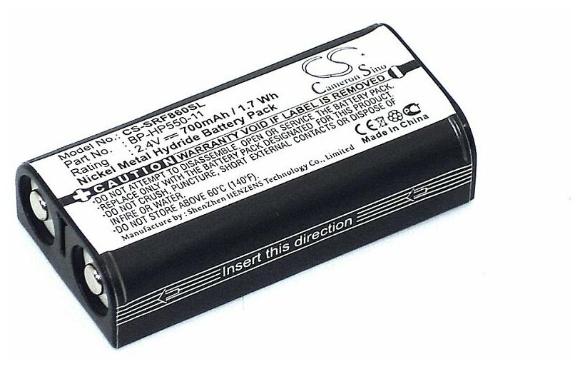 Аккумуляторная батарея CAMERON SINO CameronSino CS-SRF860SL для Sony BP-HP550-11 2.4V 700mAh 1.68Wh