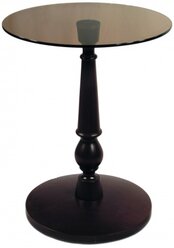 Столик журнальный Мебелик Рио 1, d: 50 см, венге/коричневый