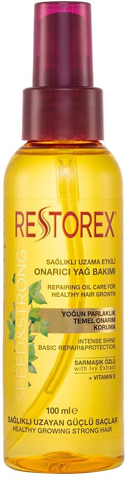 Restorex Восстанавливающее масло для волос с экстрактом плюща и витамином Е, 100