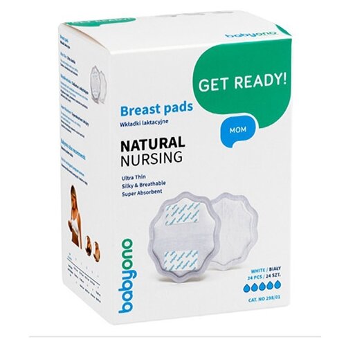 Вкладыши для бюстгалтера Natural nursing, 24 штуки