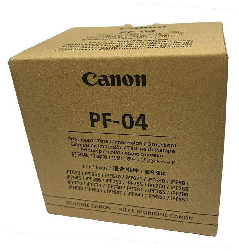 Печатающая головка Canon PF-04 (3630B001), черный, для струйного принтера, оригинал - фотография № 3