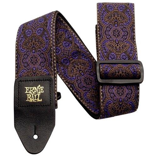 фото Ernie ball 4164 jacquard purple paisley ремень для гитары