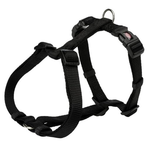 Шлейка TRIXIE Premium H-harness XS-S, обхват шеи 30-44 см, черный, XS trixie шлейка premium one touch xs s 30 40 см 10 мм карамель