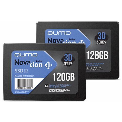 SSD накопитель 120GB QUMO Novation TLC Q3DT-120GSCY 217300₽