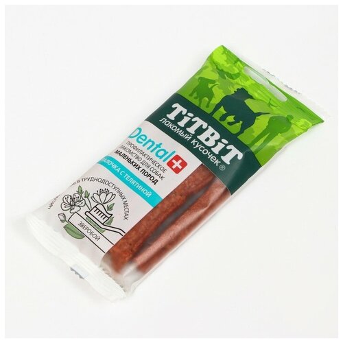 ДЕНТАЛ Палочка для собак Titbit для маленьких пород с телятиной 294₽