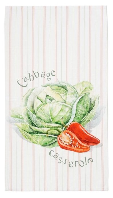 Полотенце Этель Vegetable кухонное, 40x73см - фотография № 1