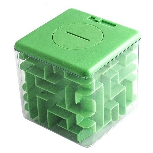 Копилка-головоломка эврика подарки лабиринт синяя 85 мм Эврика