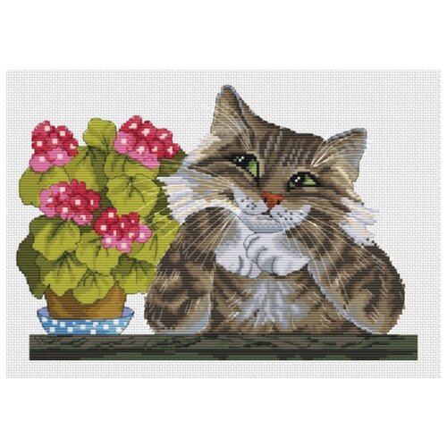 фото Набор на окошке вышивка крестом 27х35 белоснежка 169-14