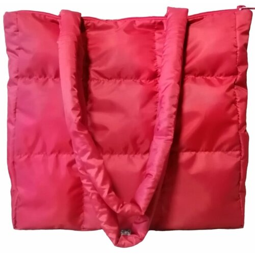 Сумка шоппер TALLEN, красный сумка дутая стеганная сумка шоппер сумка на плечо женская сумка серый металлик