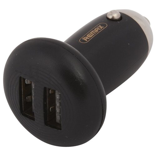 Автомобильная зарядка с 2 USB выходами REMAX Mushroom Head Car Charger 2,1А черная car head up display universal car hud w backlight 2 6 lcd gps system windshield projector auto off overspeed warning km h mph