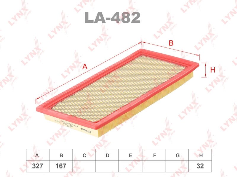 LYNXAUTO LA-482 Фильтр воздушный