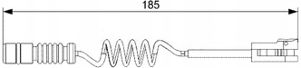 Датчик износа тормозных колодок передний Bosch 1987473007 для Mercedes-Benz Sprinter, Mercedes-Benz Sprinter Classic, Volkswagen LT28, Volkswagen LT46