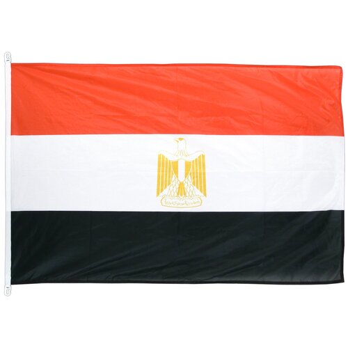 Флаг Египта с карабинами 90х135 см