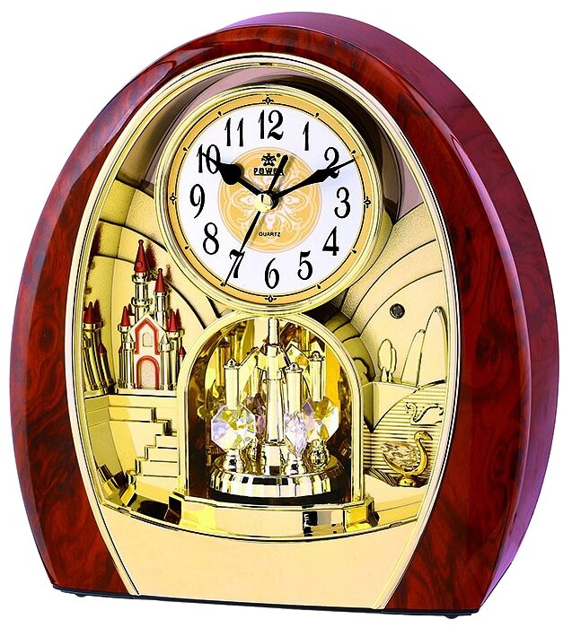 Настольные часы (18x23 см) Power 4211JRMKS1, Цвет: коричневый