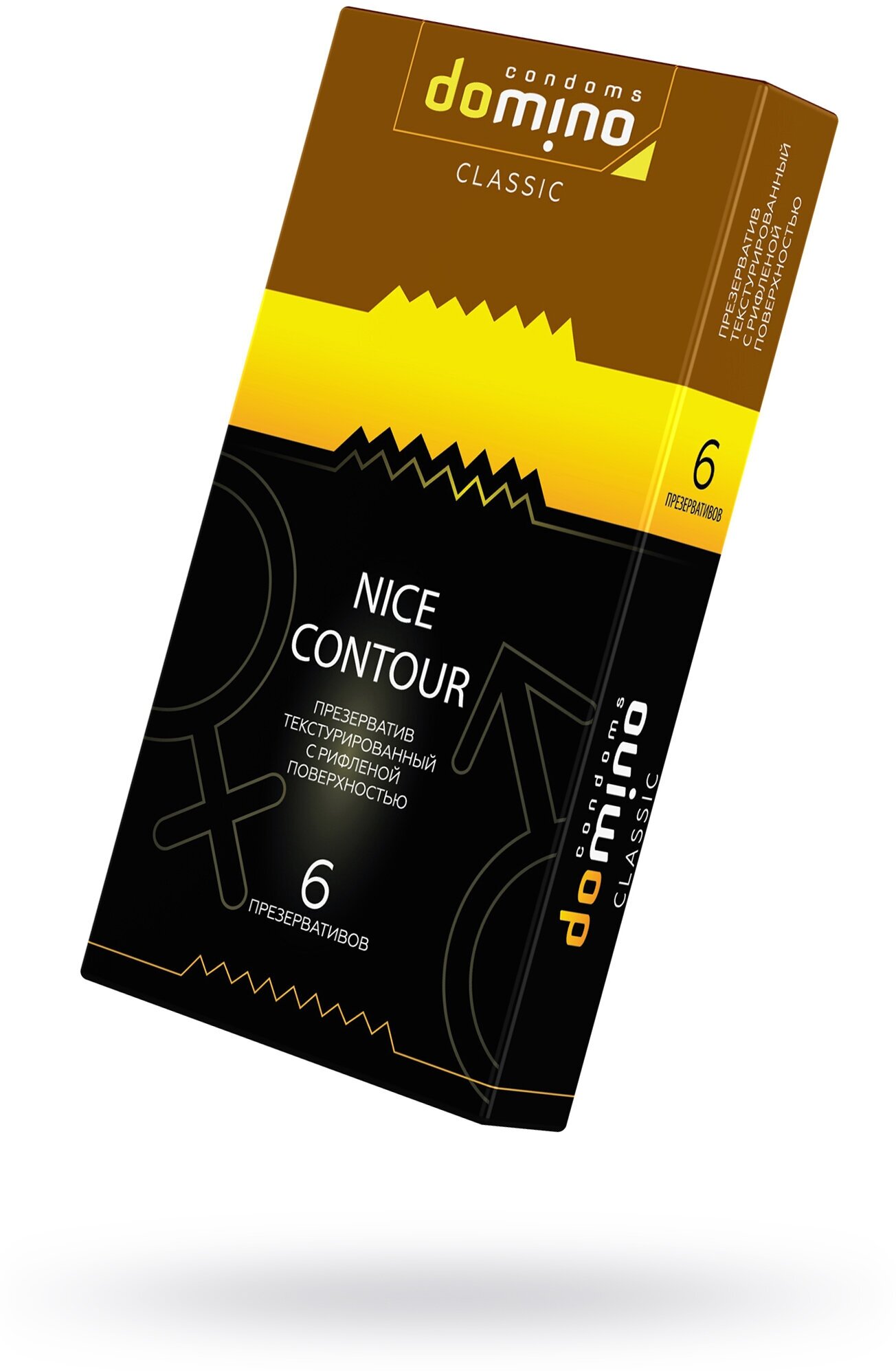 Презервативы Domino Nice Contour с рифленой поверхностью 6 шт