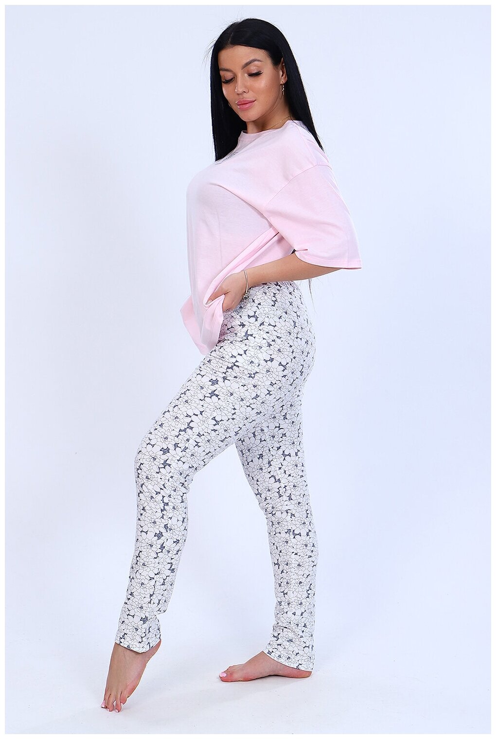 Женская домашняя пижама ( футболка+ брюки), размер 48 - фотография № 4