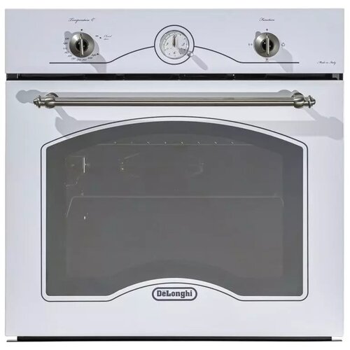 Газовый духовой шкаф DeLonghi CGBS 4 RUS 60 см белый ретро конвекция гриль вертел 3 стекла дверцы эмаль легкой очистки жировой фильтр 7799000₽