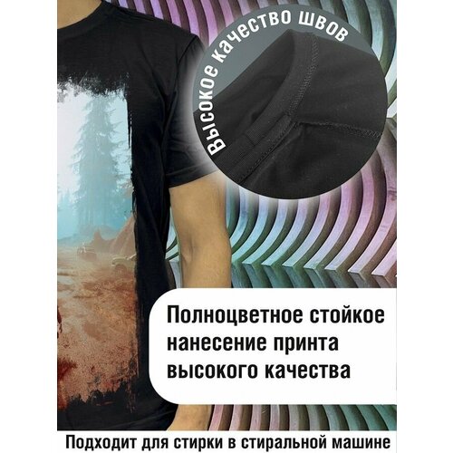 фото Футболка будь на стиле, хлопок, размер xl, черный