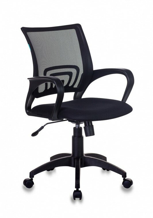 Кресло офисное Бюрократ, CH-695N/BLACK (спинка сетка чернаяTW-01 сиденье черный TW-11)
