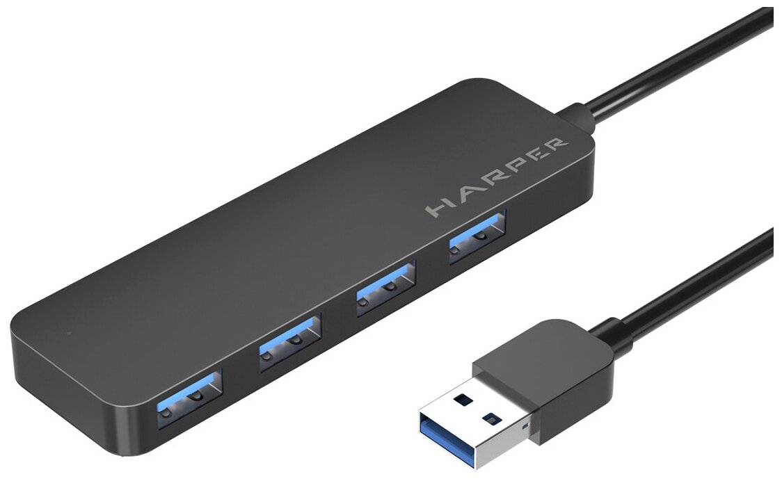 USB Концентратор HARPER HUB-04M черный