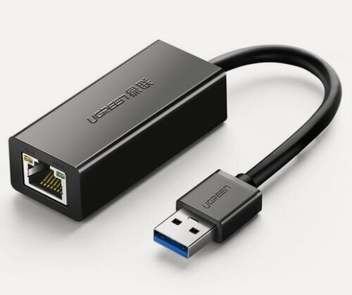 Изображение товара Адаптер UGREEN 20256 USB 3.0 to Gigabit Ethernet, черный