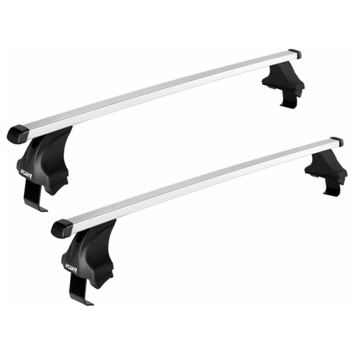 фото Багажник на крышу atlant для chevrolet spark (m300) г.в.2010-н.в. (хэтчбек) с прямоугольными дугами (в сборе)