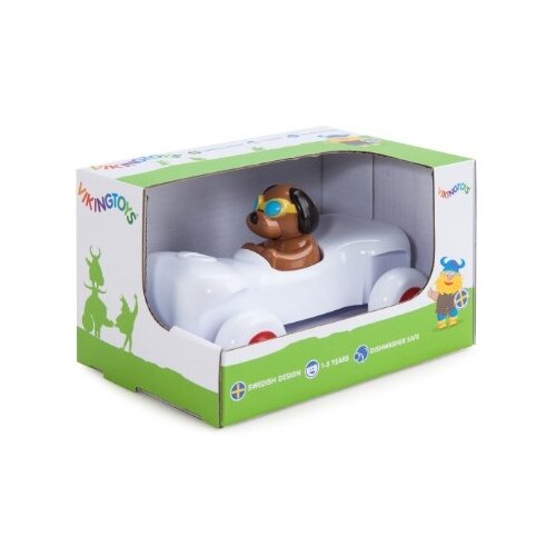 Игрушка «Машинка-косточка», с собачкой, 14 см