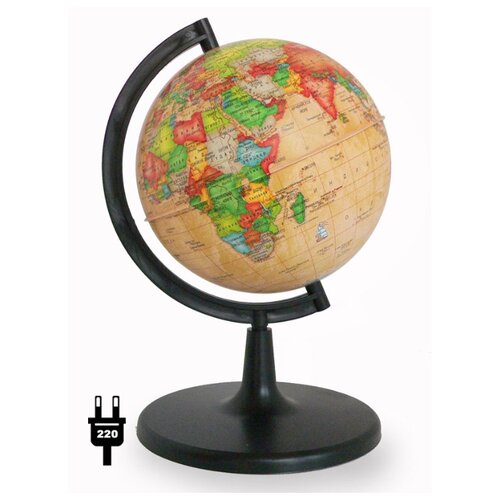 Глобус политический Ретро-Александр диаметром 150 мм, с подсветкой