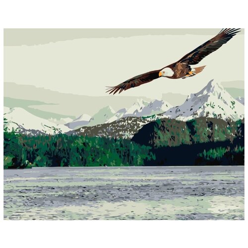 Картина по номерам Орел на охоте, 40x50 см картина по номерам орел на дереве 40x50 см