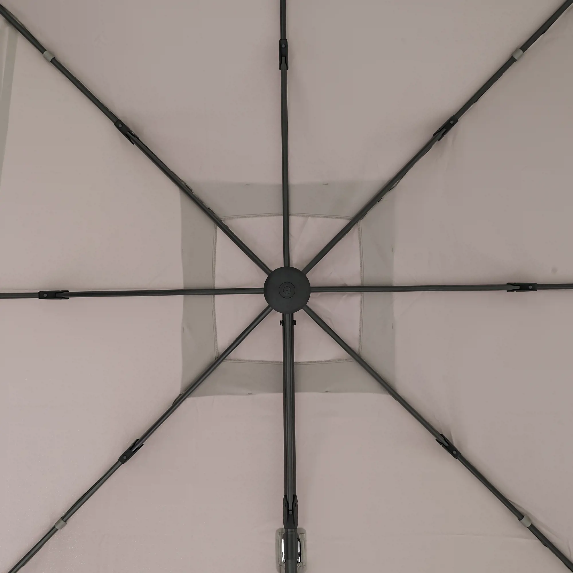 Зонт садовый Naterial Aura 2.9 м бежевый с подставкой - фотография № 4