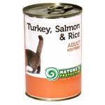 Корм для кошек Nature's Protection Консервы Neutered Turkey, Salmon & Rice (0.4 кг) 1 шт. - изображение