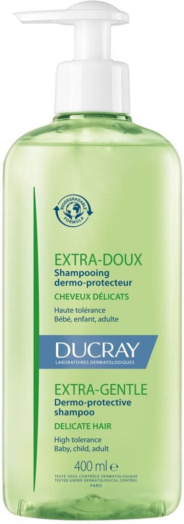 DUCRAY Ducray Extra-Doux Шампунь для частого применения без парабенов защитный, 400 мл