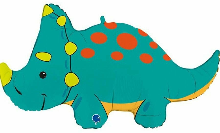 Воздушный шар Динозавр Трицератопс, 91 см