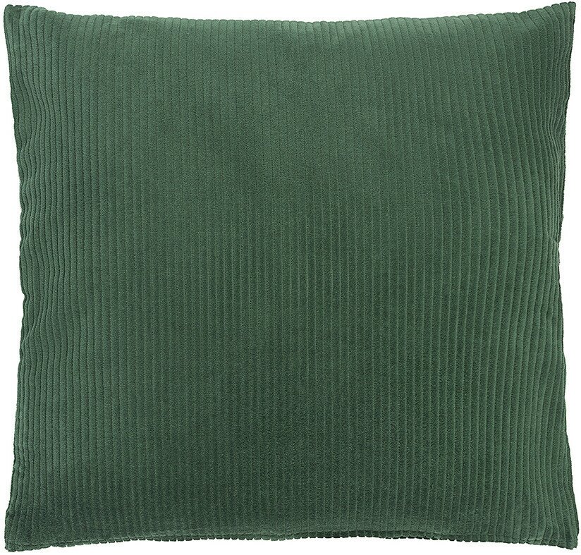 Чехол на подушку фактурный из хлопкового бархата зеленого цвета из коллекции essential, 45х45 см