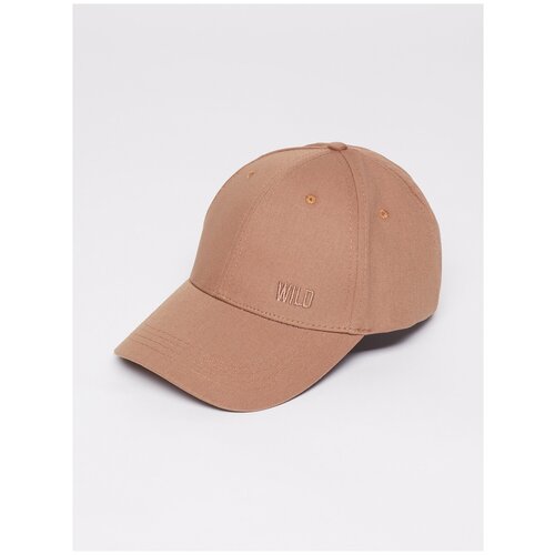 фото Бейсболка zolla цвет: бежевый, размер: 54-58