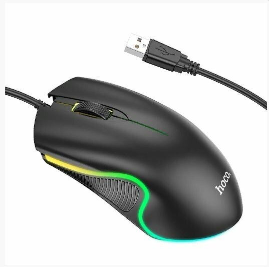 Мышь проводная игровая Hoco GM19 Gaming mouse 1.4м с подсветкой