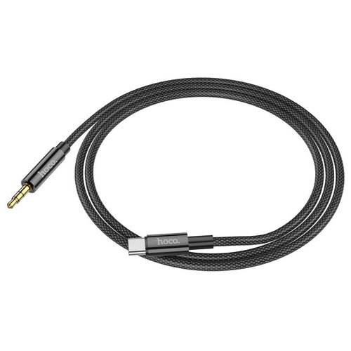 Аудио-кабель Hoco UPA19 Type-C - 3.5 черный акустический кабель hoco upa19 2м silver